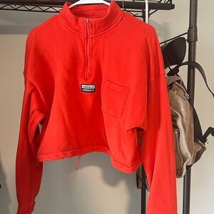 Adidas Women's Vibrant Red Turtleneck Sweater